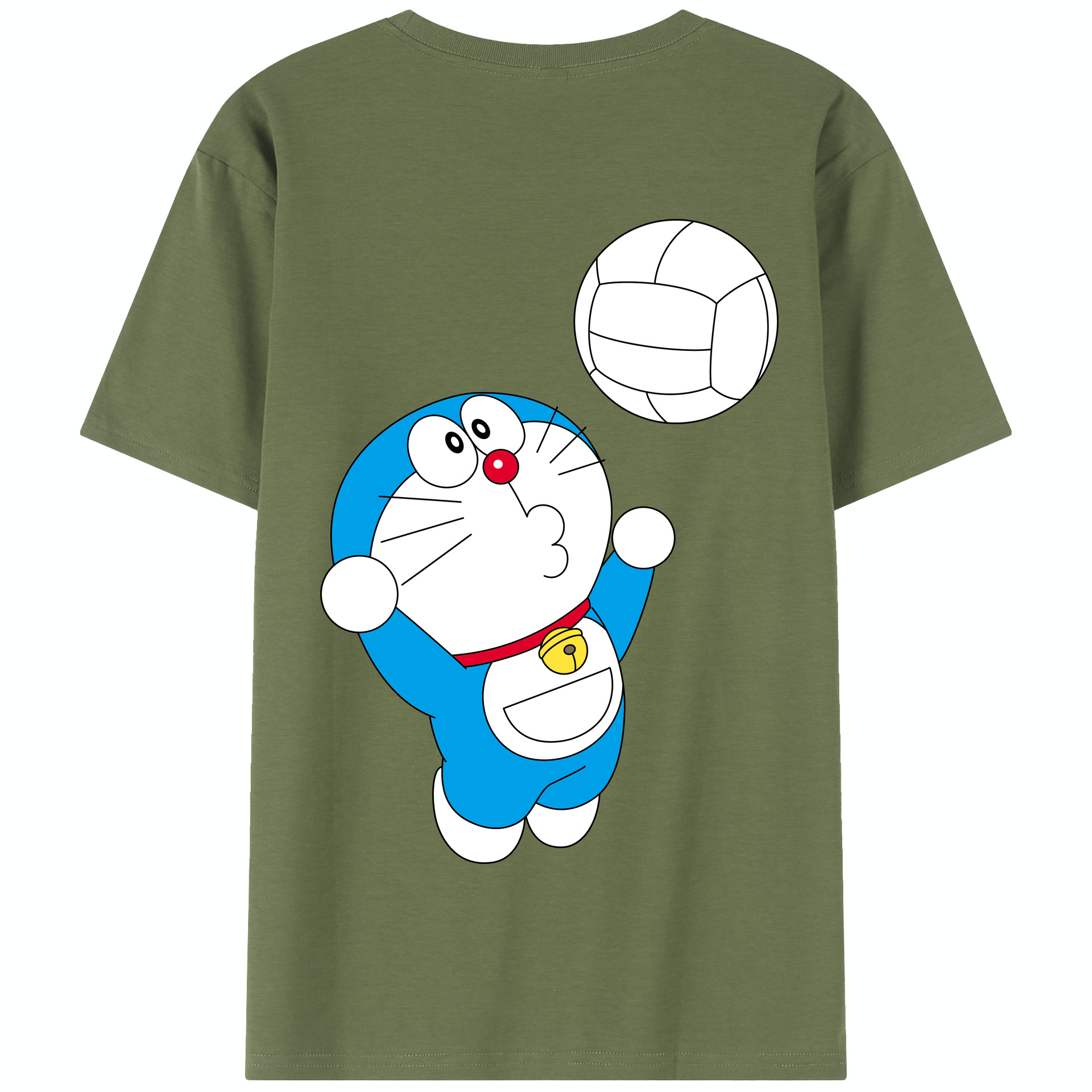 （画像用） ドラえもん Doraemon 綿100％半袖Tシャツ（背面プリント）